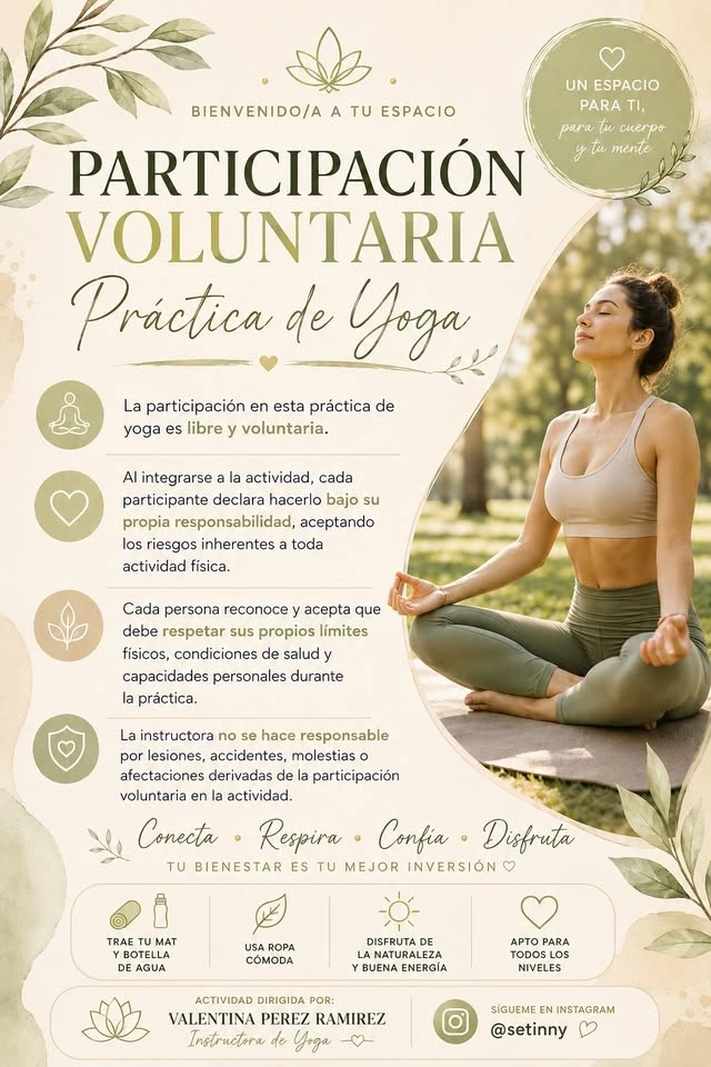 CLASE DE YOGA PRESENCIAL