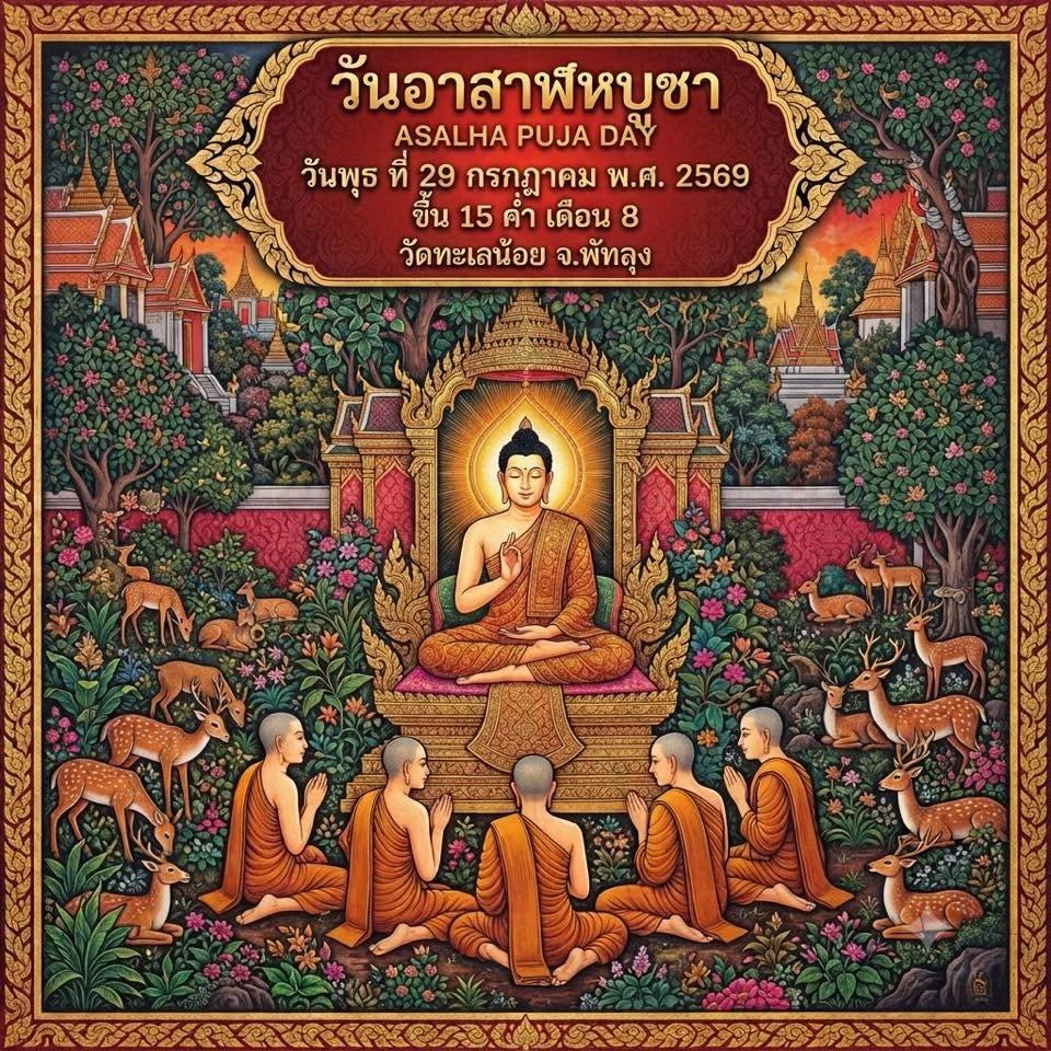 วันอาสาฬหบูชา ประจำปี ๒๕๖๙