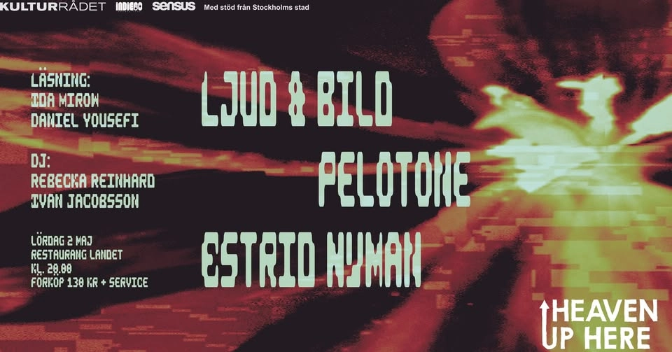 Heaven Up Here: Ljud & Bild + Pelotone + Estrid Nyman