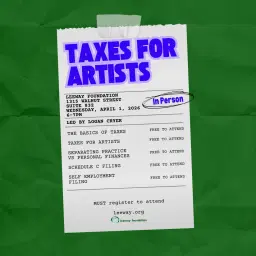 In-Person Taxes for Artists Workshop