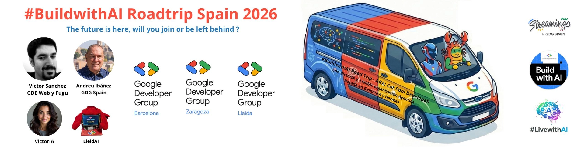 Taller de agentes IA con AI Studio y Gemma 4, Roadtrip #BuildwithAI parada 1, @G