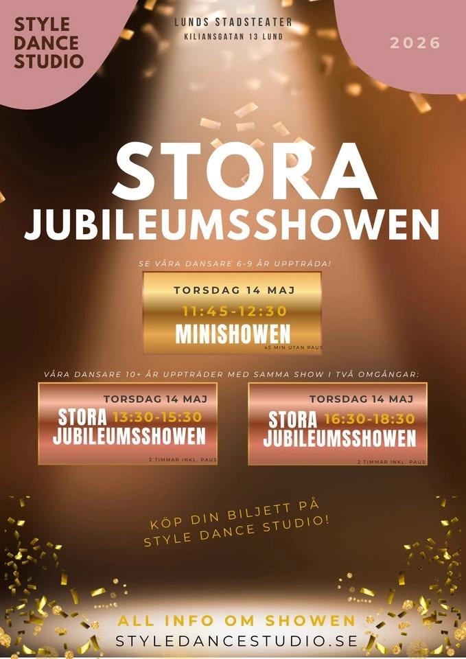 STORA JUBILEUMSSHOWEN 2026
