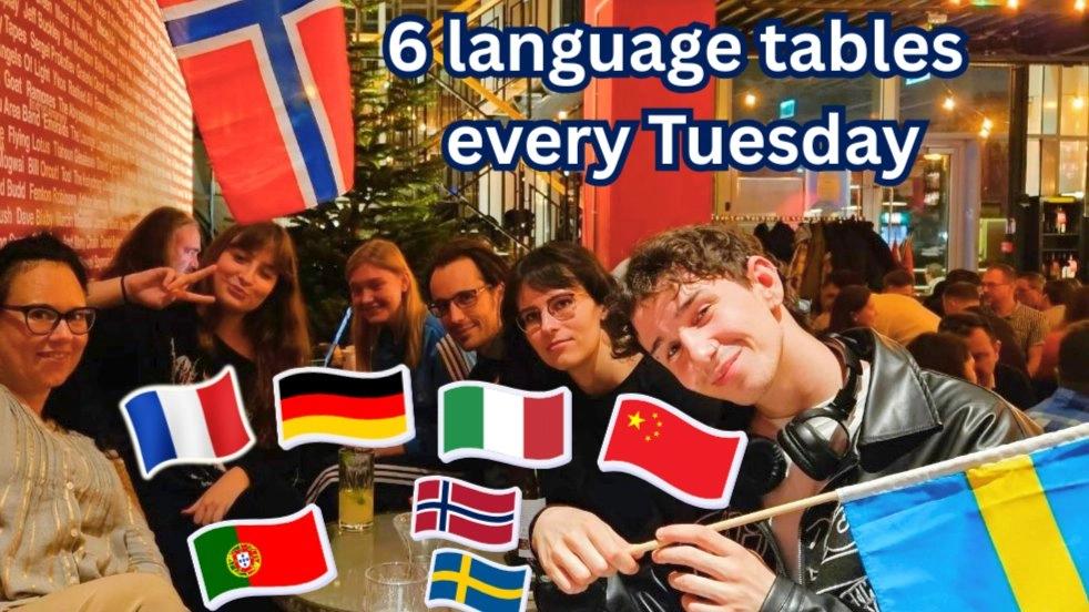 Meet & Speak Tuesday: 6 Language Tables ๐ซ๐ท๐ฎ๐น๐ฉ๐ช๐จ๐ณ๐ต๐น๐ณ๐ด๐ธ๐ช