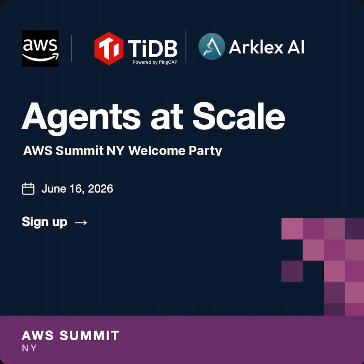 AWS Summit New York Welcome Party: Agents at Scale