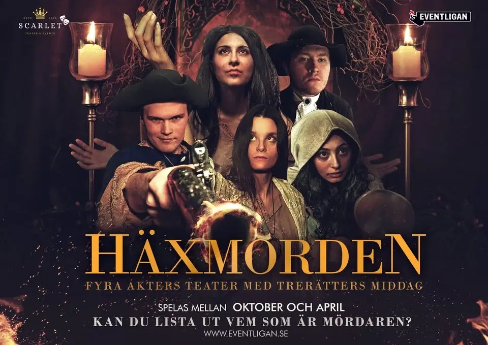 Häxmorden - En mordgåta med trerätters middag i centrala Göteborg