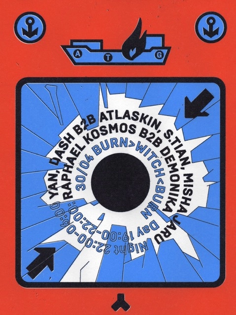 BURN > WITCH < BURN: Yan, Raphael Kosmos b2b Demonika, Dash b2b Atlaskin, S.Tian & Misha Jaru
