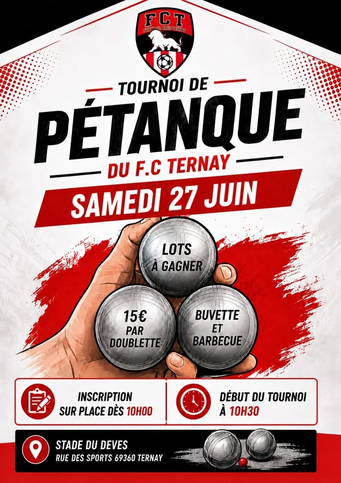 TOURNOI PETANQUE F.C TERNAY