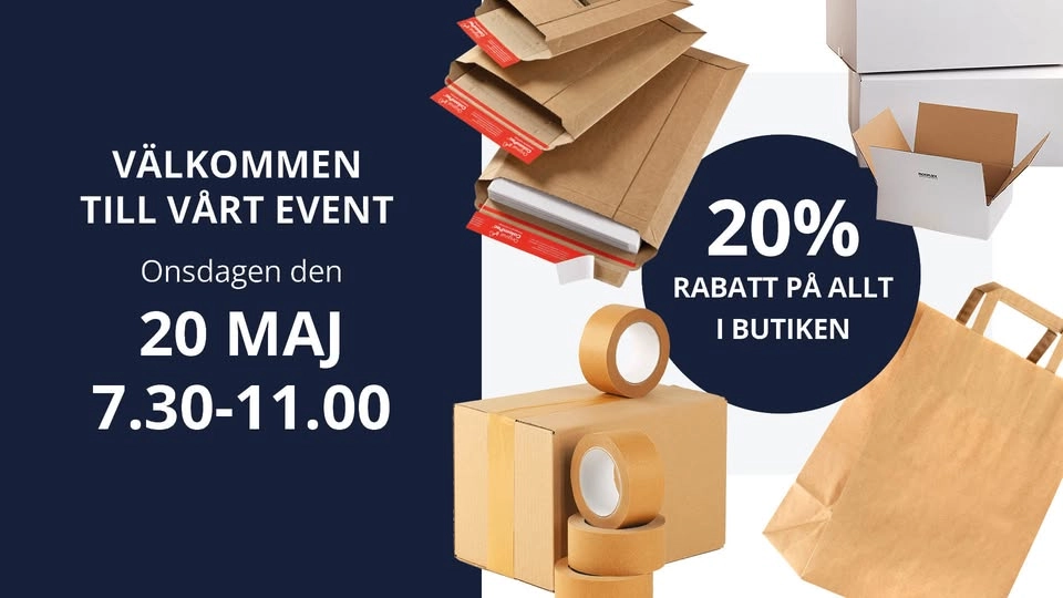 Butiksevent med fokus på transportemballage