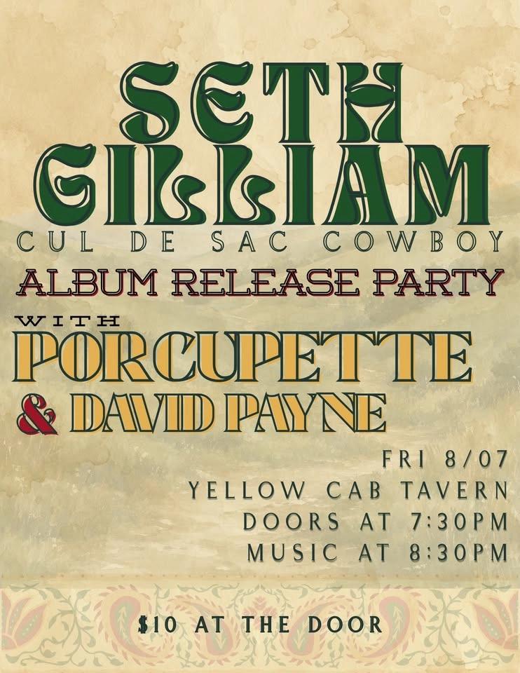 Seth Gilliam’s ‘Cul De Sac Cowboy’ Album Release Party