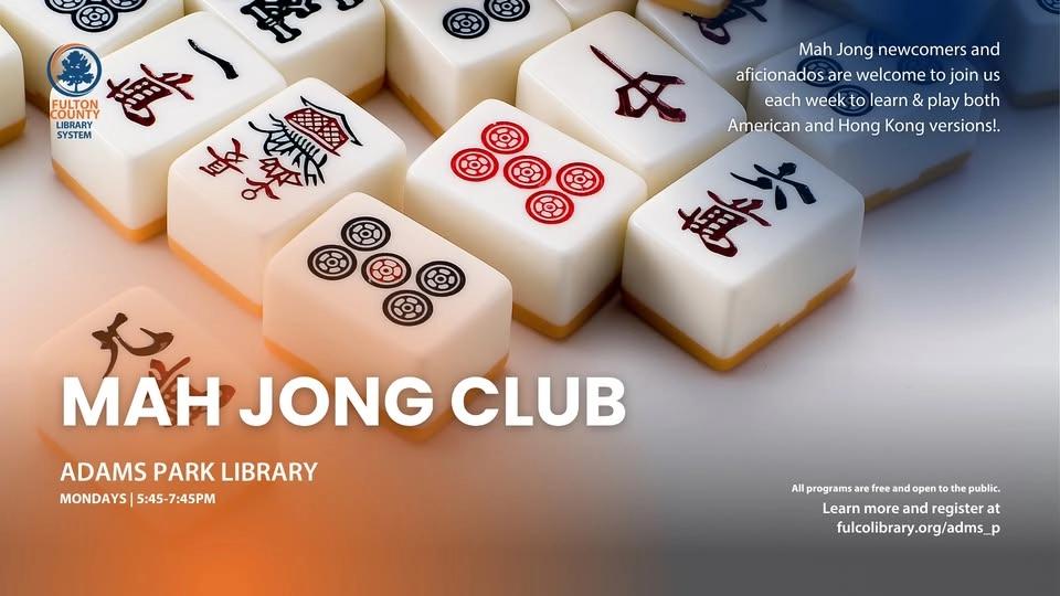 Mahjong Club @ Adams Park Library