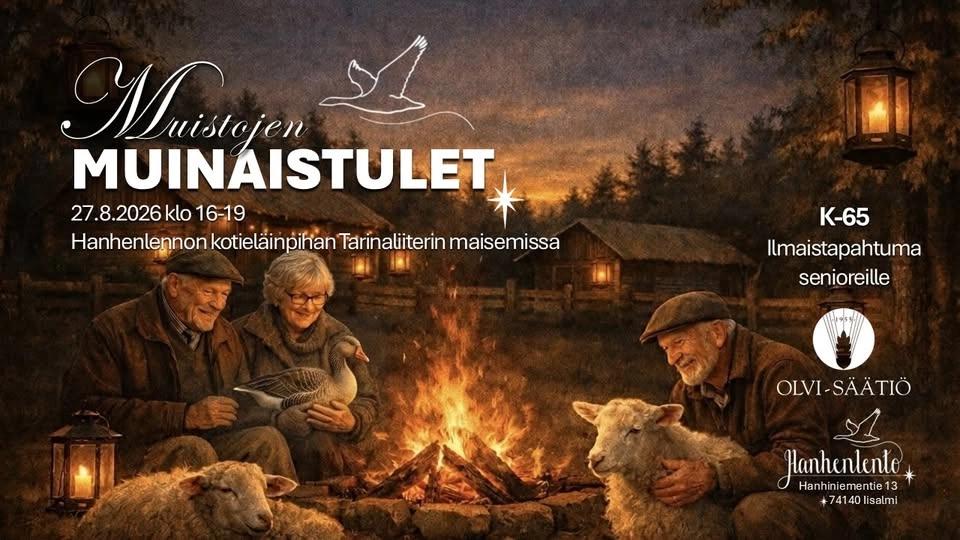 Muistojen muinaistulet | Maksuton senioritapahtuma (K-65)