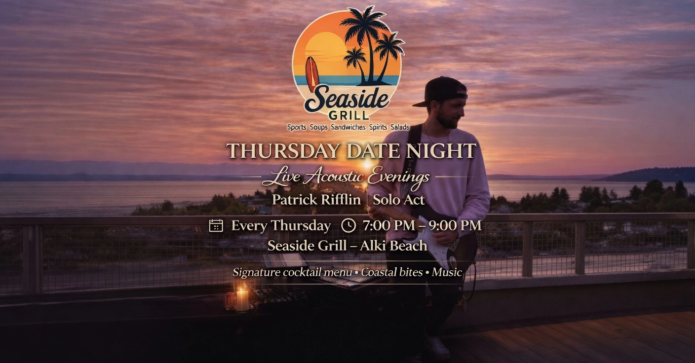 Thursday Date Night on the Beach. Live Music by Patriff