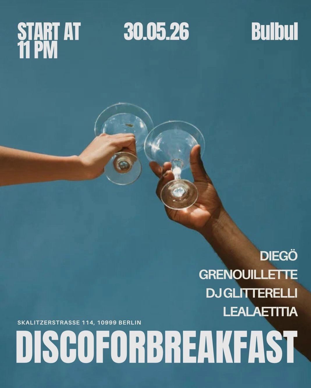 Discoforbreakfast: DIEGÖ, Grenouillette, DJ Glitterelli, Lealaetitia