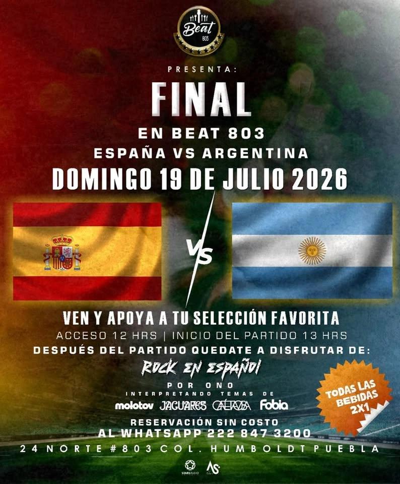 Final 🇪🇸 Vs 🇦🇷 + Rock En Español por ONO en Beat 803