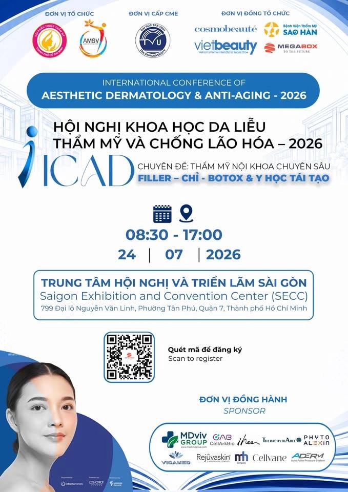 Hội Nghị Khoa Học Da Liễu Thẩm Mỹ Và Chống Lão Hoá - ICAD 2026