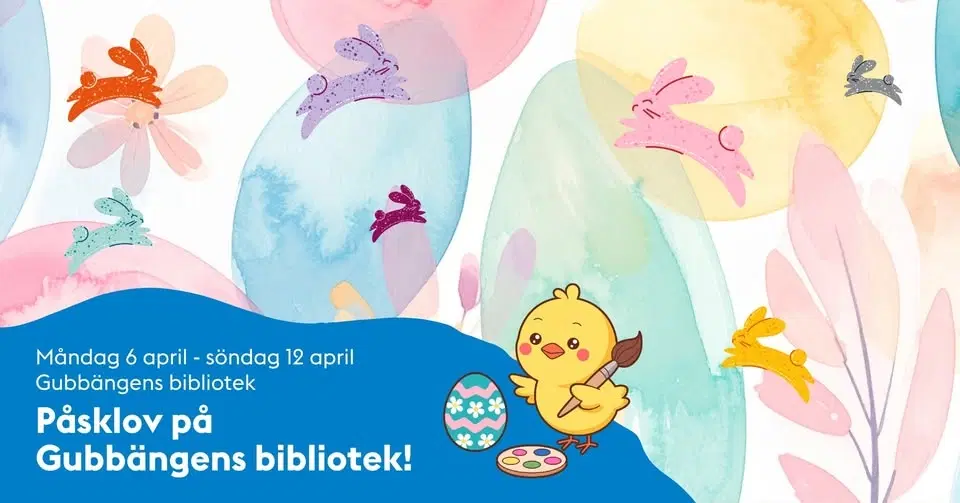 Påsklov på Gubbängens bibliotek!