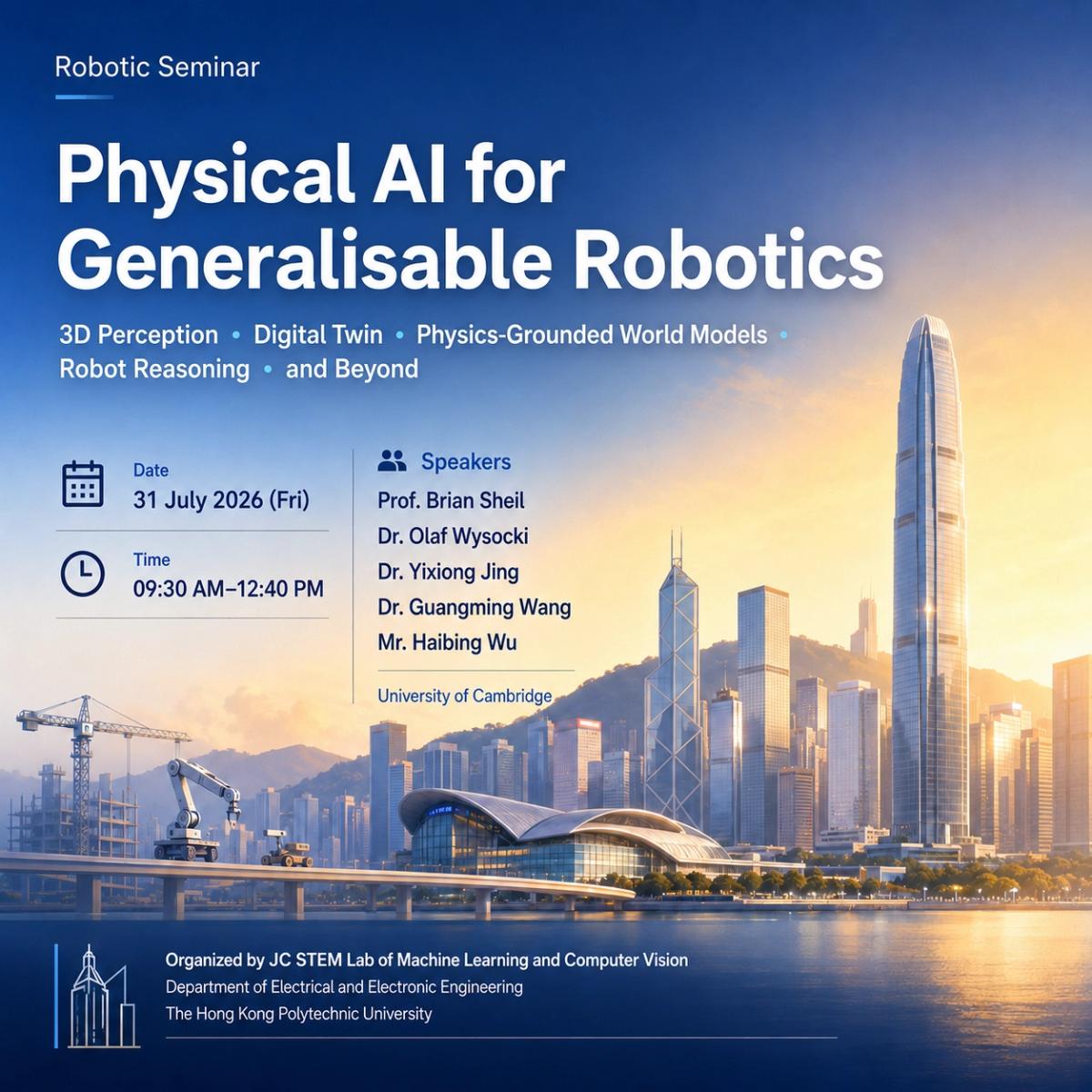 Robotics Seminar, Embodied AI, HK 香港