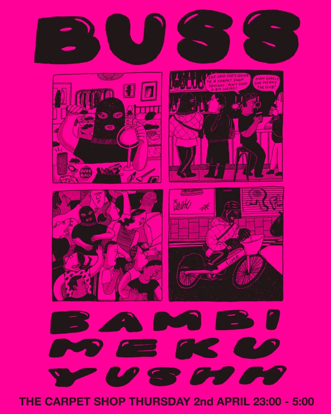 Buss with Bambi, Yushh & Meku