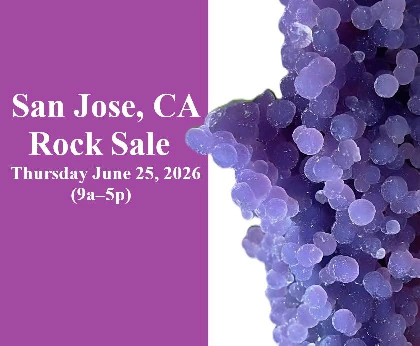 Gem Amethyst Rock Fossil One Day Sale June 25 (9am - 5pm) - (San Jose, CA)