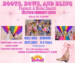 FL- Crestview Community Center Boots, Bows, and Bling Pageant