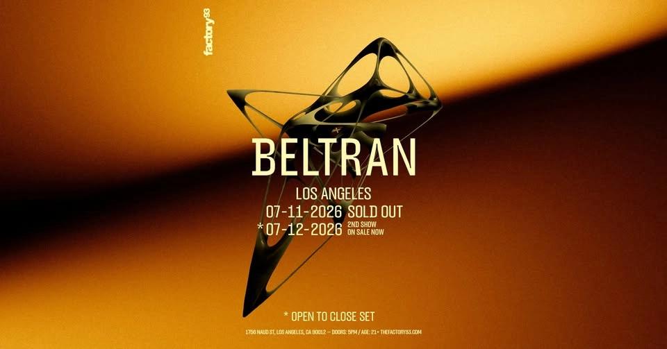 Factory 93 Presents: Beltran Open to Close @ Naud St. 7/12