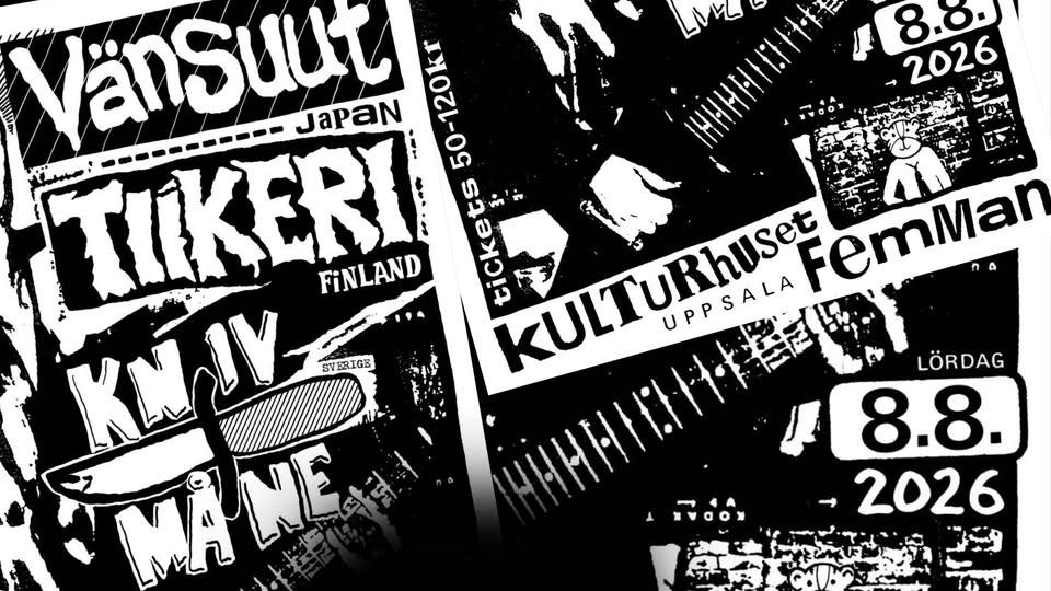 Vänsuut (JP), TIIKERI (FI), Knivmåne (SE) - PUNK ROCK PÅ FEMMAN!