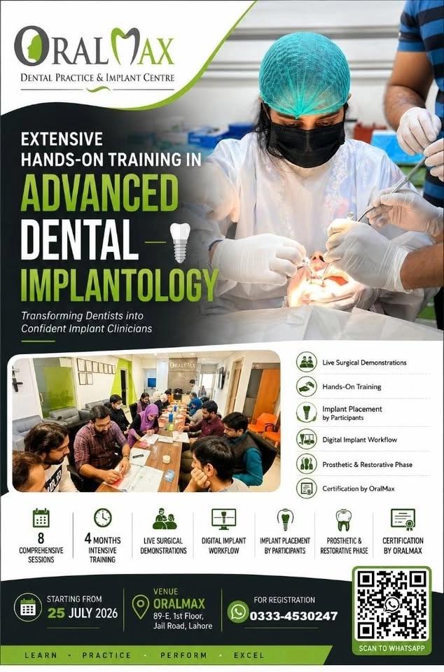 Hands‑On Training in Advanced Dental Implantology
