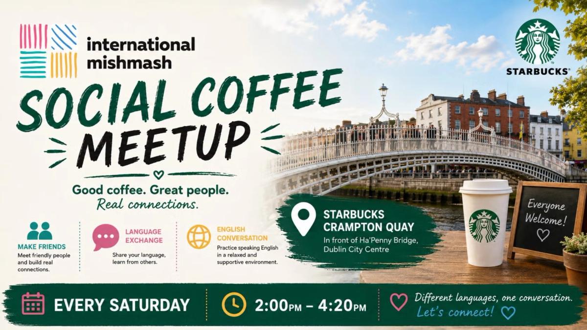2:00 pm to 4:20 pm - FREE: Friendships and cappuccino ☕ 😀 💚🧡💛