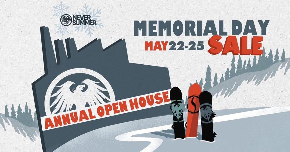 Never Summer Annual Open House Sale