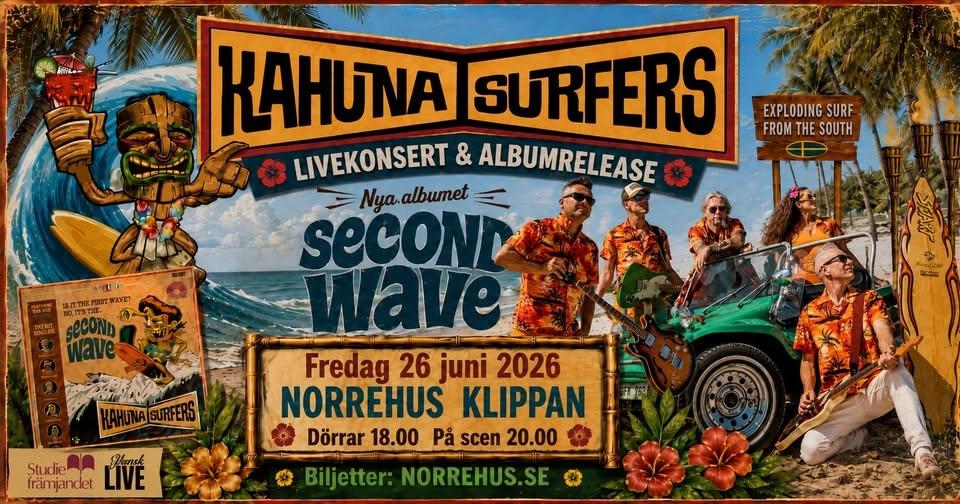 KAHUNA SURFERS - Trädgårdskonsert och albumrelease