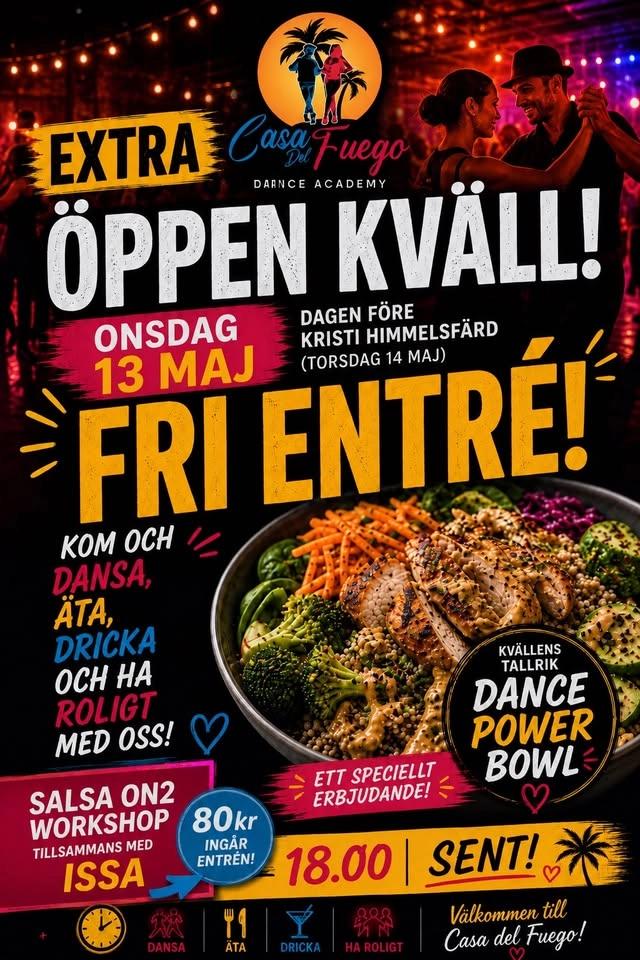 Casa Del Fuego – Extra Öppen Kväll (Fri Entré)