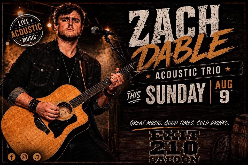 ZACH DABLE ACOUSTIC TRIO @ EXIT 210 SALOON
