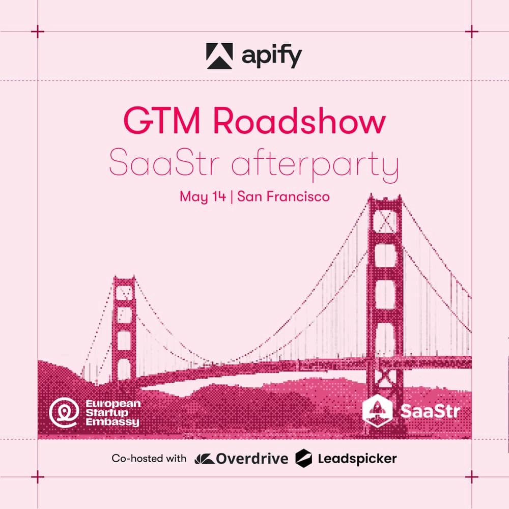 Apify GTM Roadshow: SaaStr Rooftop Afterparty