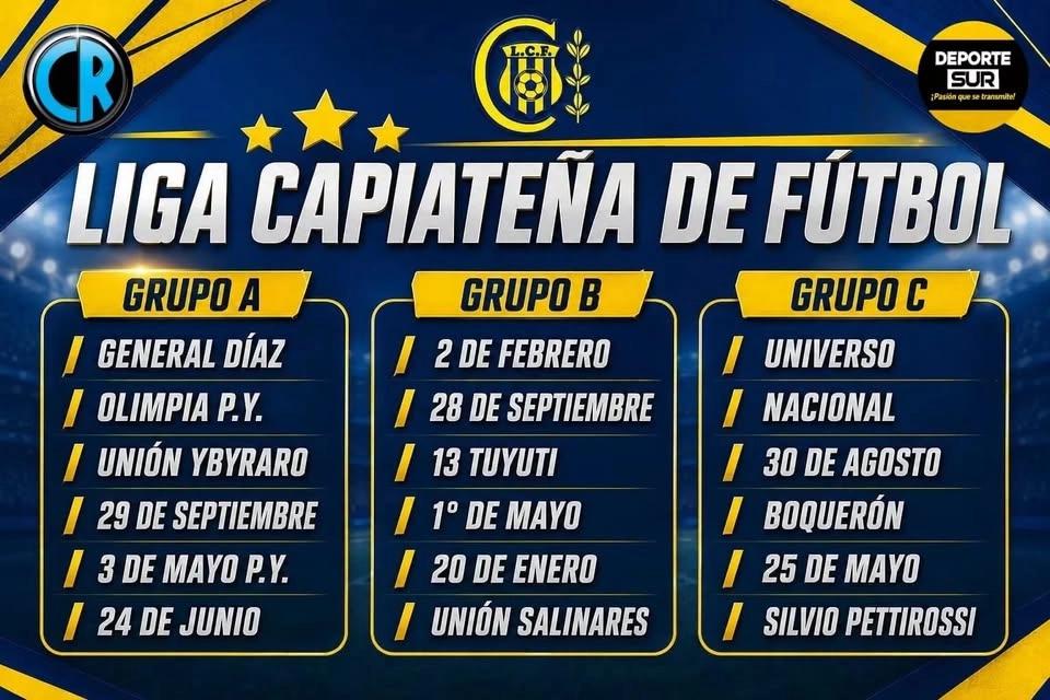 Inicio de campeonato Liga Capiateña