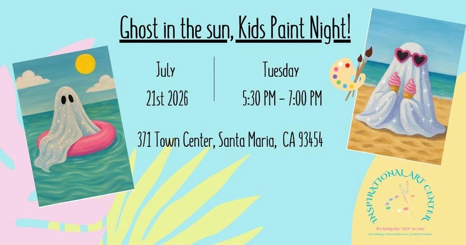 Ghost In The Sun Painting for Kids