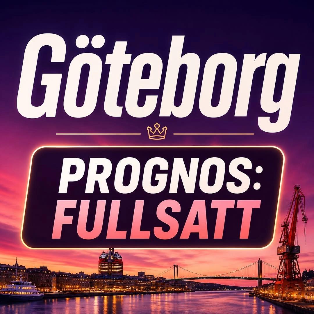 Göteborg – Prognos: Fullsatt