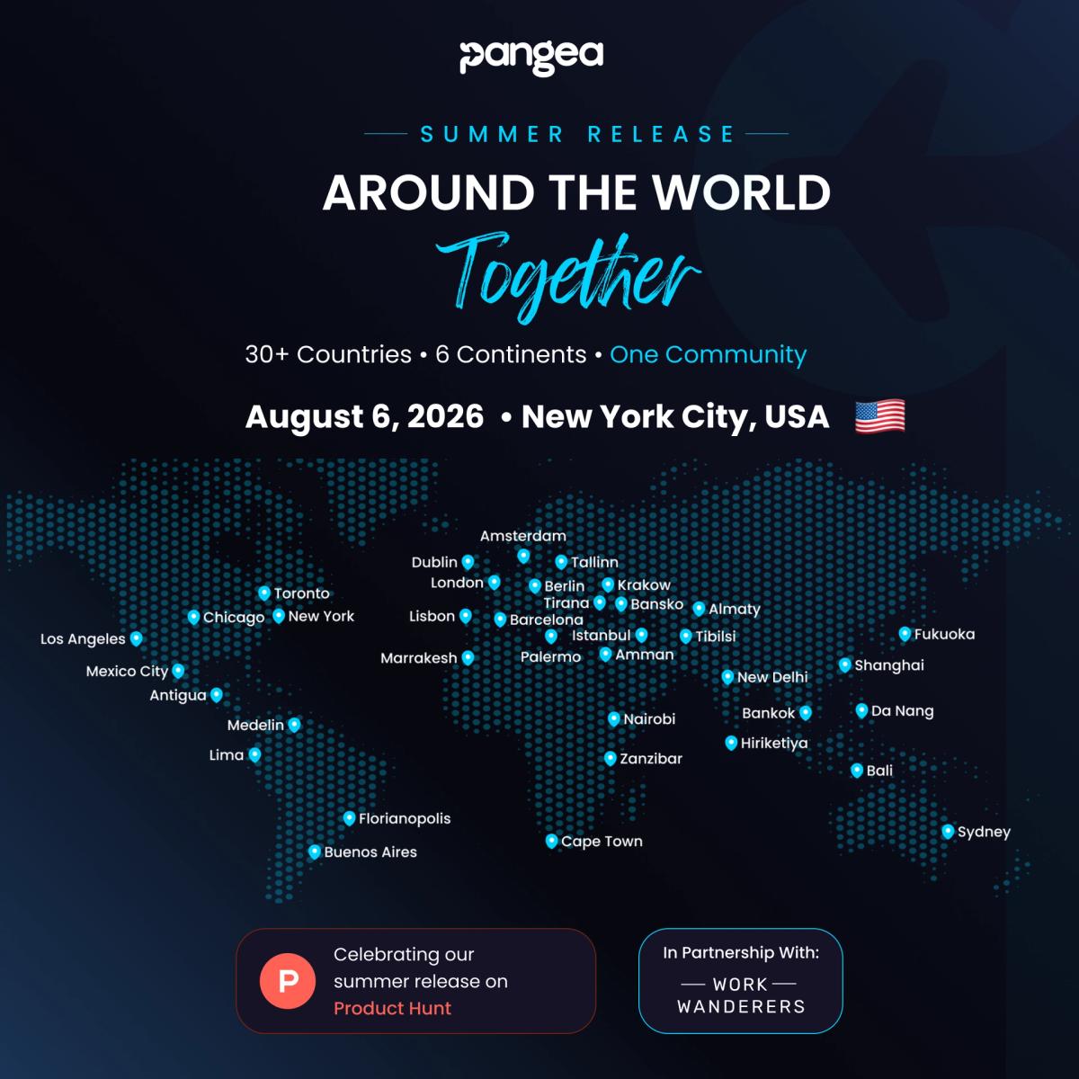 🇺🇸 New York (USA) - Pangea Product Hunt Launch