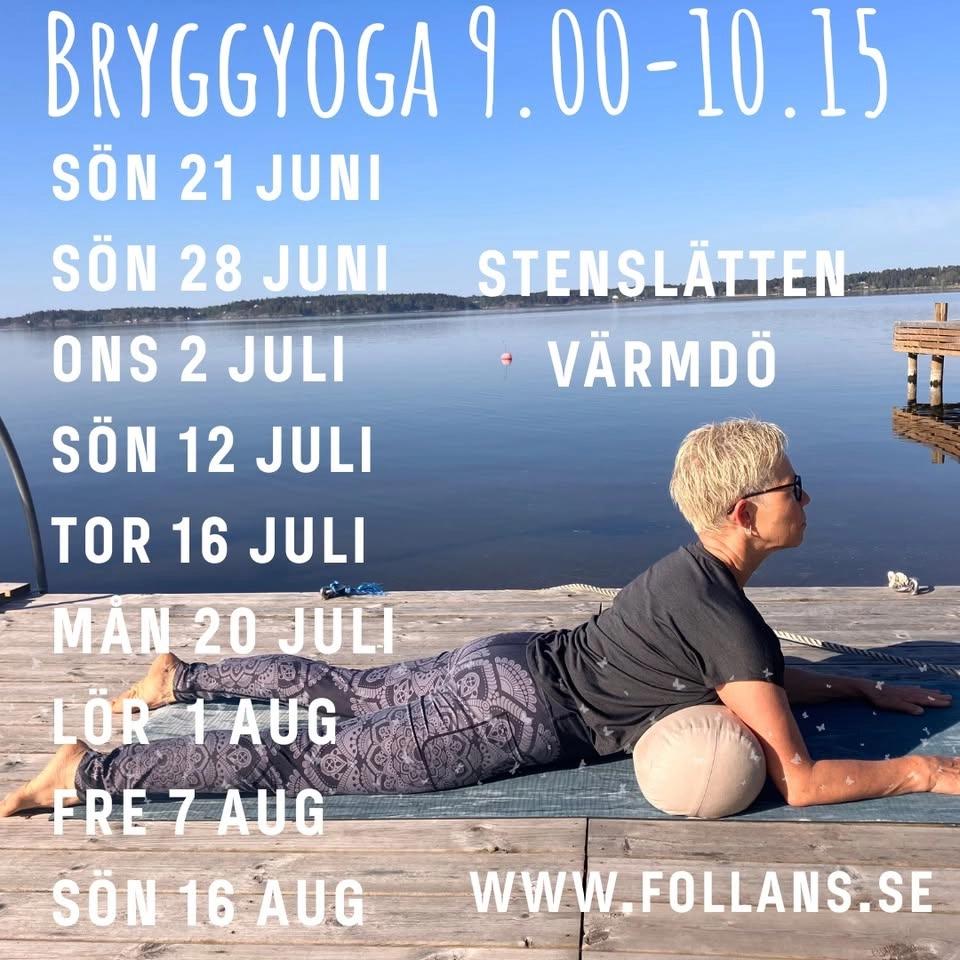 Bryggyoga på Stenslätten eller via Zoom