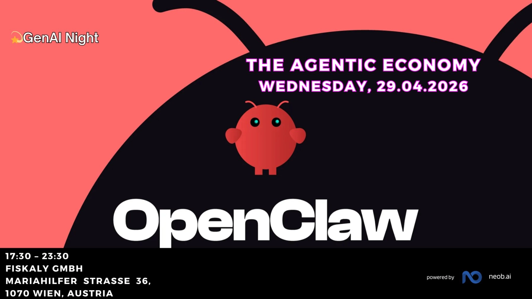 đ« đŠOpenClaw & The Agentic Economy: GenAI Night