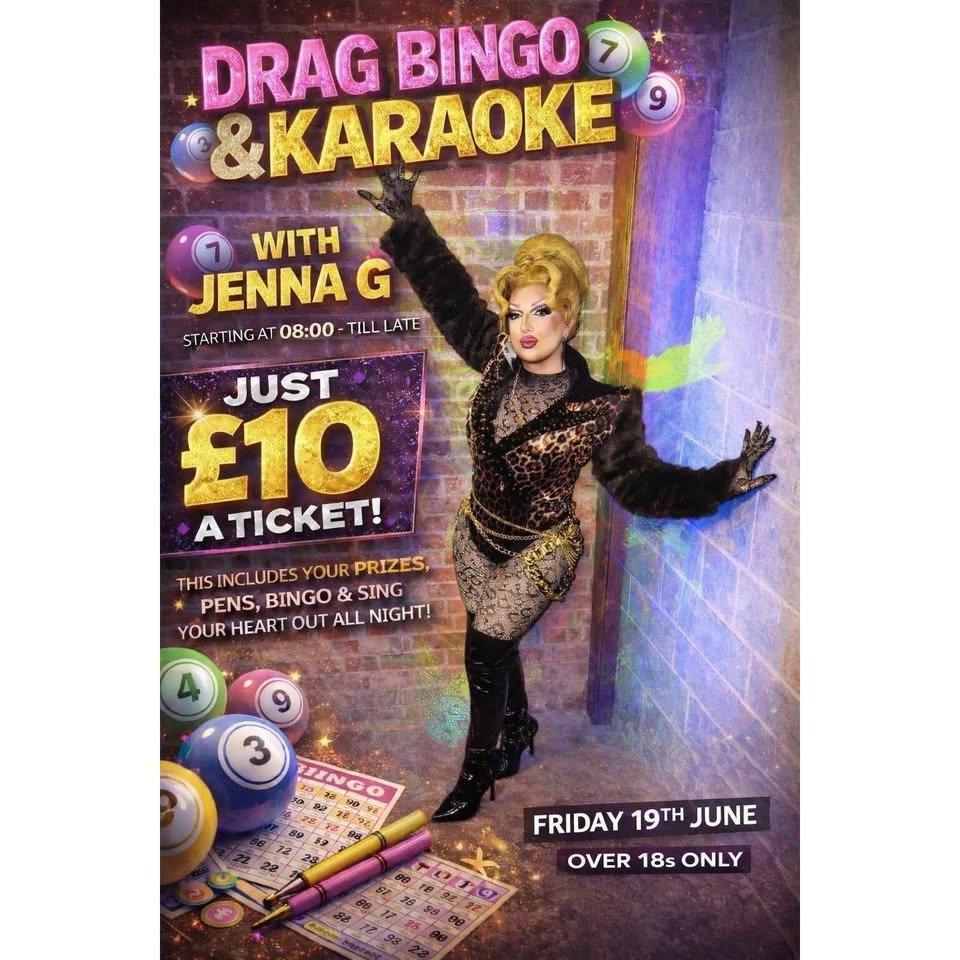 Drag bingo and karaoke with Jenna G
