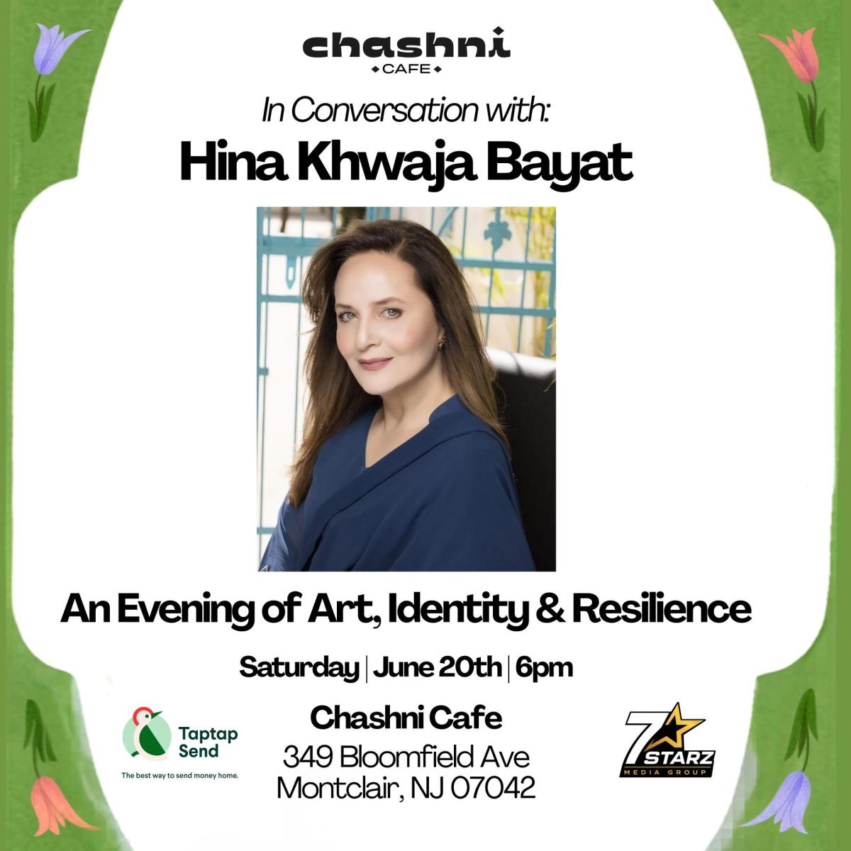 An Evening with Hina Khwaja Bayat at Chashni Cafe