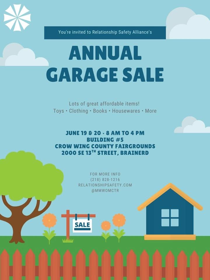 Relationship Safety Alliance’s Annual Garage Sale