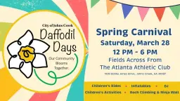 Johns Creek Daffodil Days, a Spring Carnival