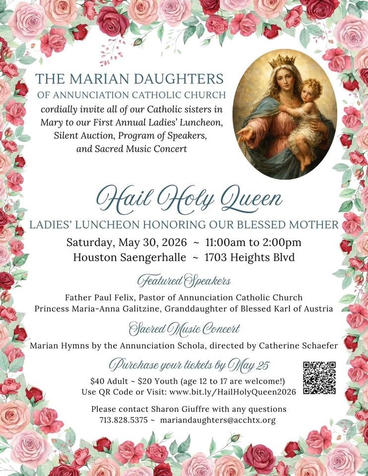 Hail Holy Queen - Ladies Luncheon Honoring Mary