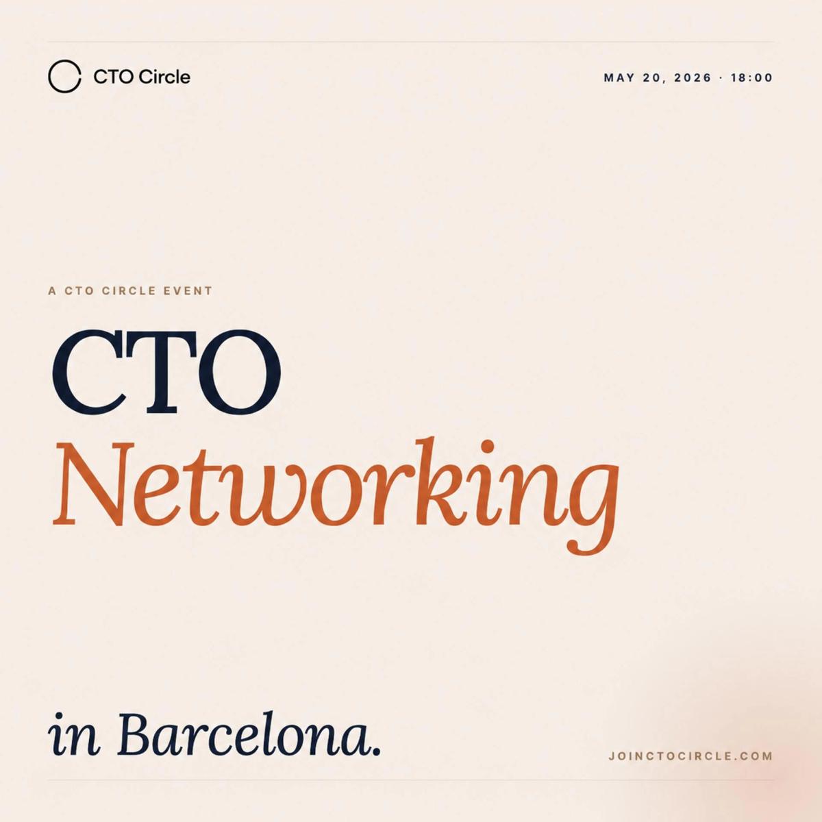 CTO Networking Barcelona
