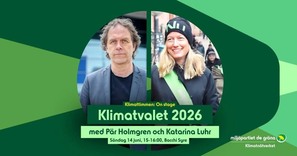 Klimattimmen on stage: Klimatvalet 2026