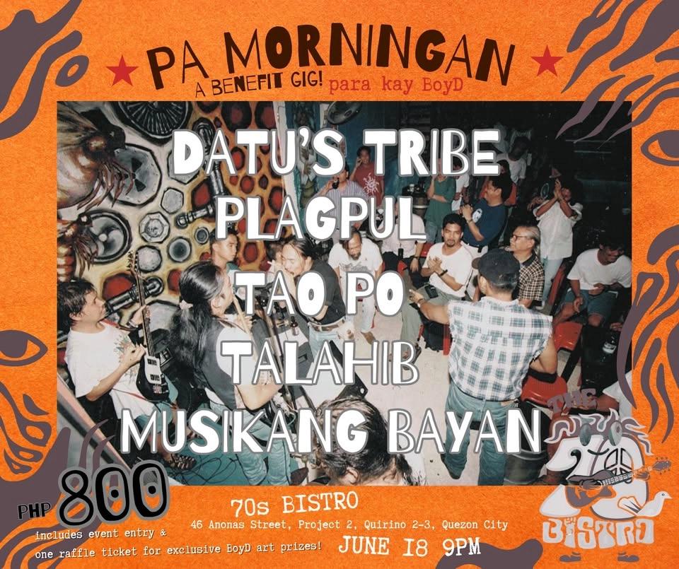 PA MORNINGAN! a benefit gig para kay BoyD! ✩