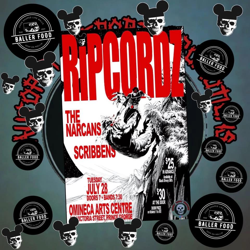 RIPCORDZ, The Narcans and Scribbens LIVE! Prince George!