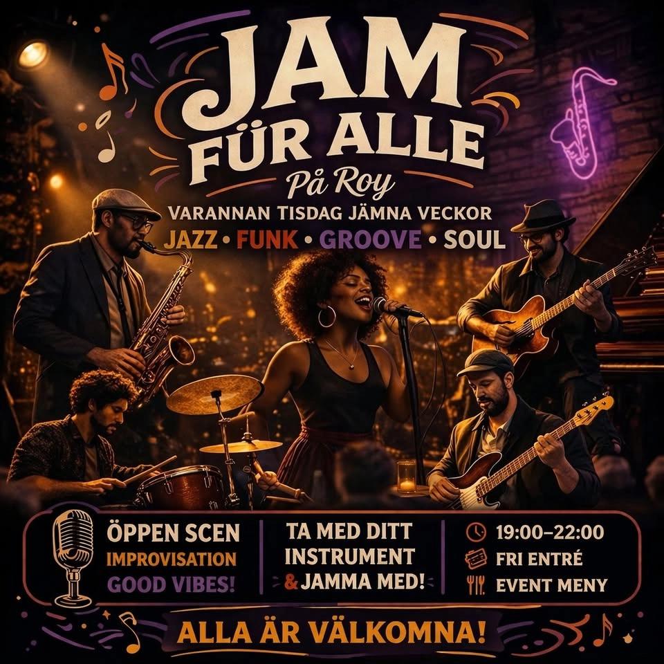 PREMIÄR: Jam Für Alle Jazz - fri entré