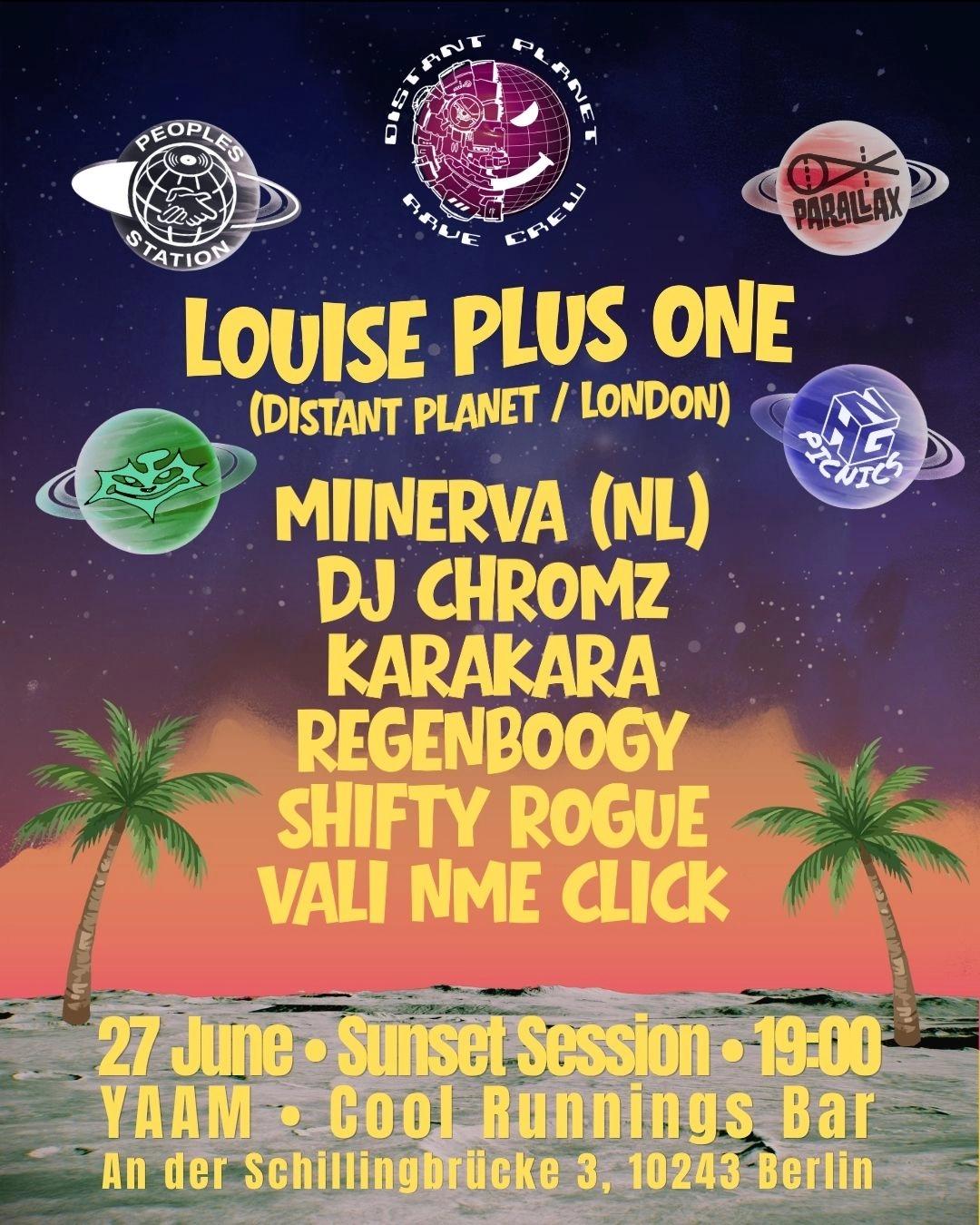 Sunset Jungle Session with Louise+1 (Distant Planet), MIINERVA, DJ Chromz